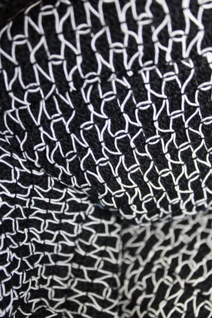 Chanel Boutique Double-Breasted Knit Blazer – Black &amp; White – Vintage – FR 36