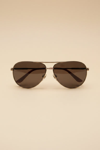 Yves Saint Laurent aviator sunglasses with case and pouch