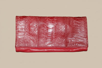 R+Y Augousti — Exotic Leather Clutch with Stingray Clasp