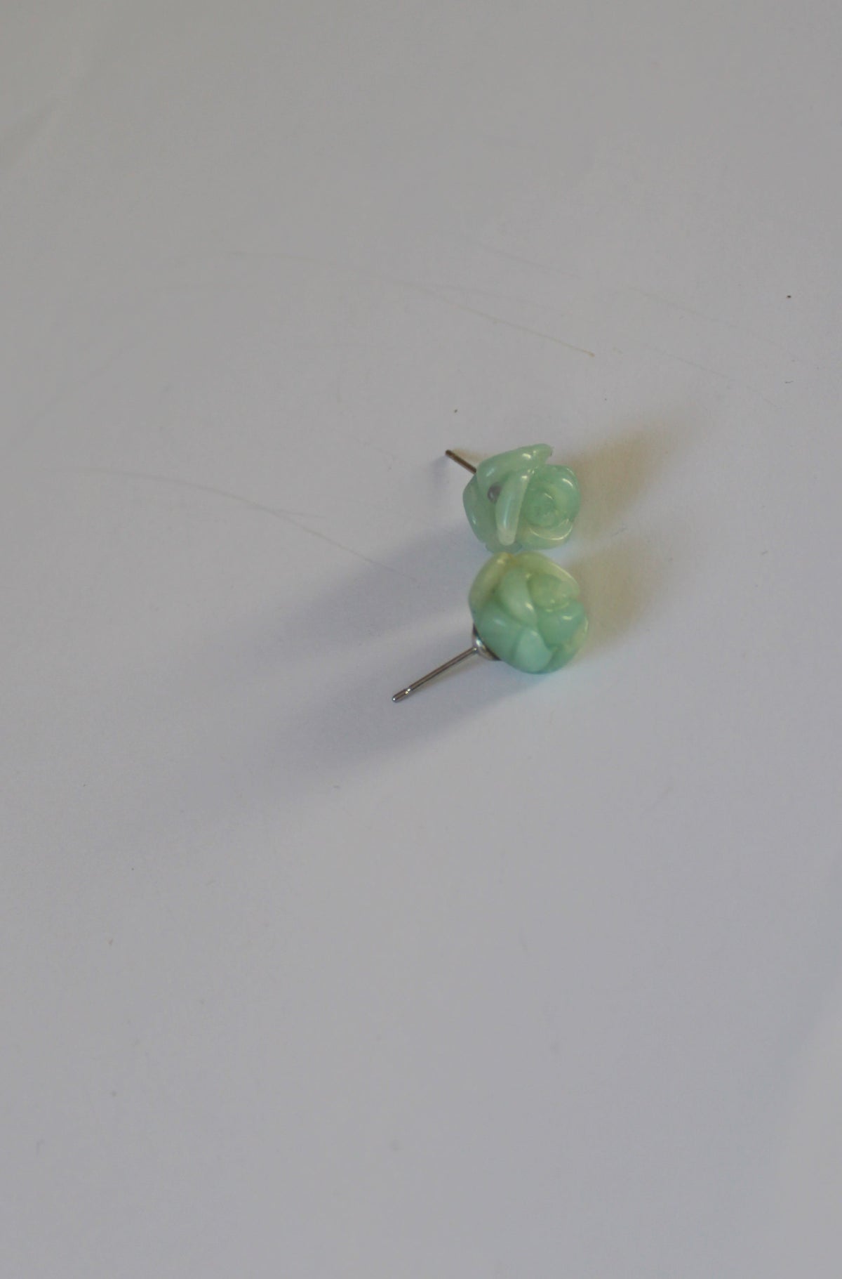 Blue Gemstone Rose Stud Earrings – 925 Sterling Silver