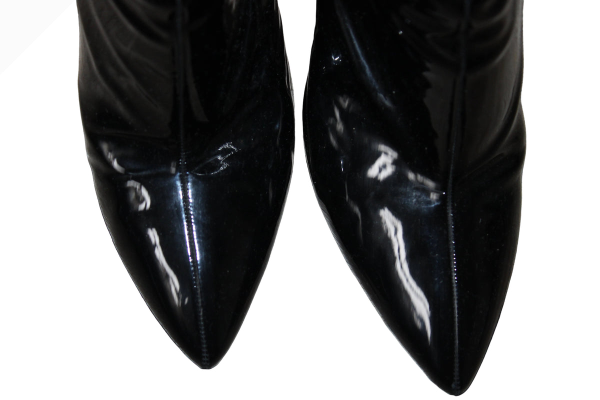Vintage Alaïa Paris Black Patent Leather Heels – EU 40
