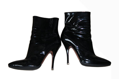 Vintage Alaïa Paris Black Patent Leather Heels – EU 40