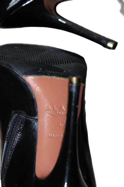Vintage Alaïa Paris Black Patent Leather Heels – EU 40