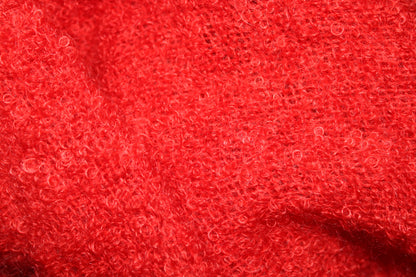 Vintage 1970s Andrew Stewart Mohair Wool Scarf – Red, Made in Scotland