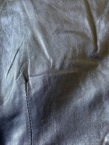 Object Leather trousers,, black, size 36 / S L 34, RRP €399, sheepskin