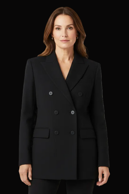 Louis Vuitton double-breasted pure wool blazer — rent from Laura Messerschmitt, Berlin stylist