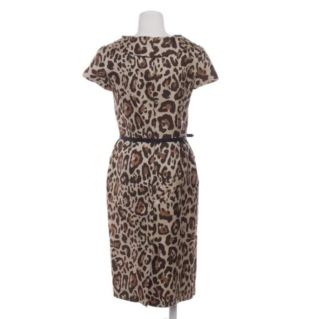 Christian Dior Leopard Jacquard Sheath Dress – FR 40