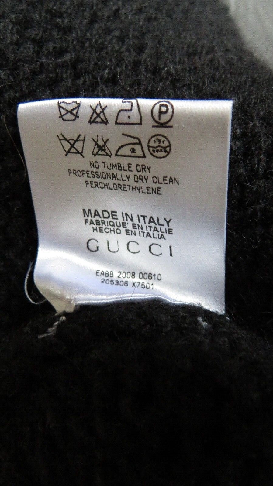 GUCCI Cape, black, one size, pure camel hair, one size