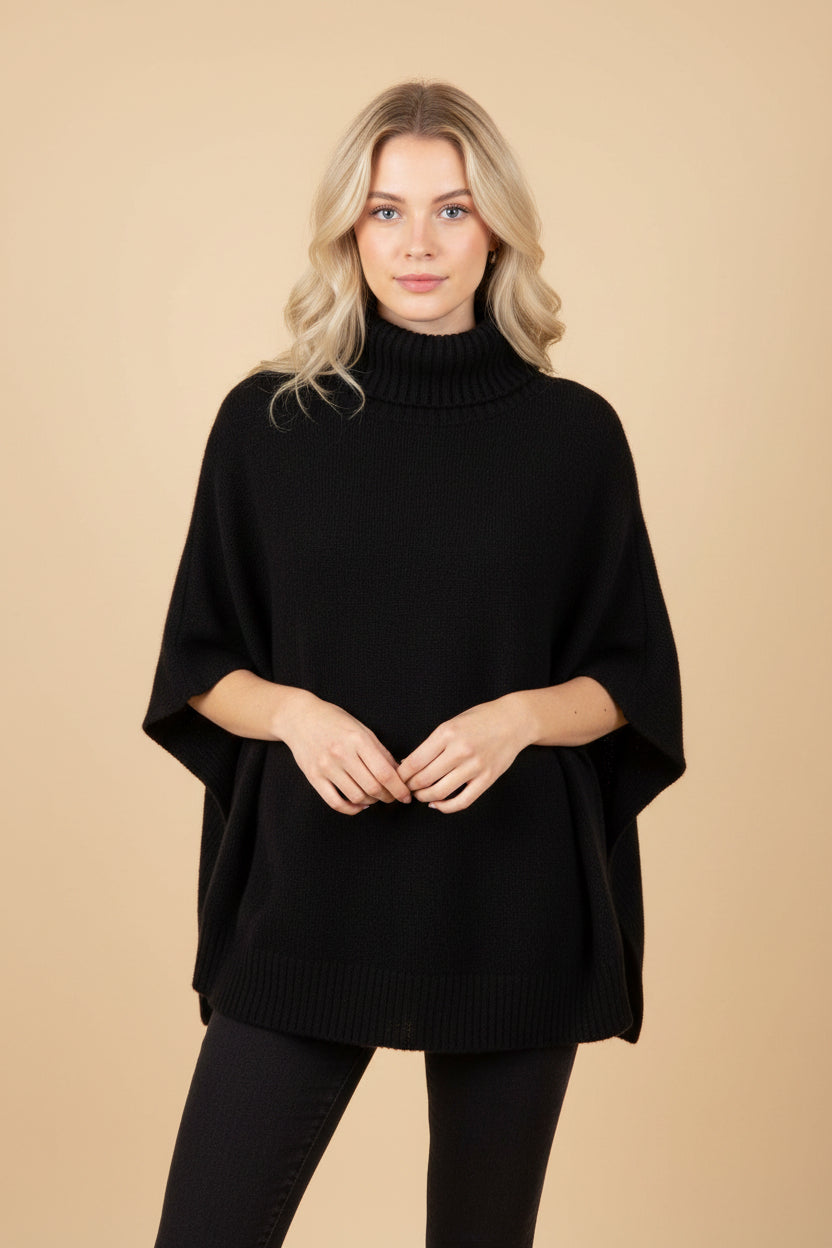 GUCCI Cape, black, one size, pure camel hair, one size