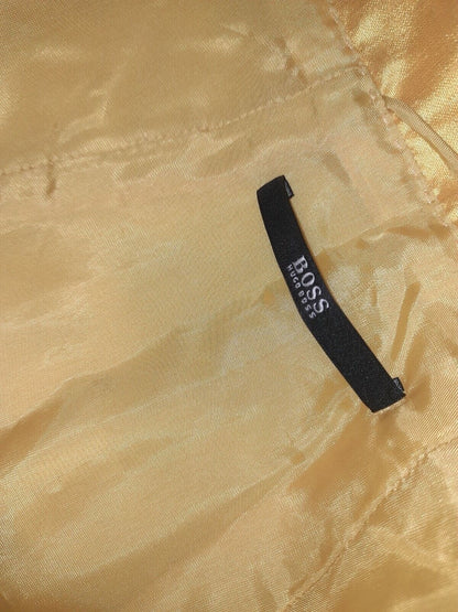 Hugo Boss dress, size 36 S, color: yellow, material: pure silk