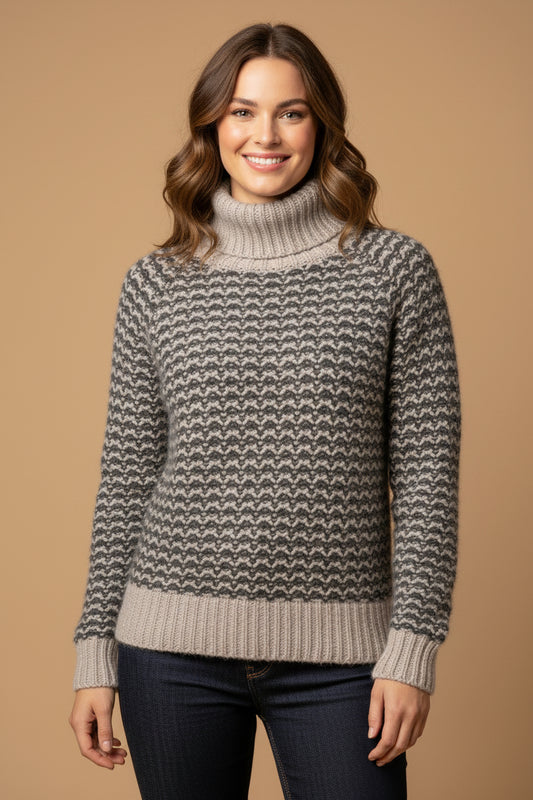 Drykorn for Beautiful People Wool Sweater – Gray & Black – Size S