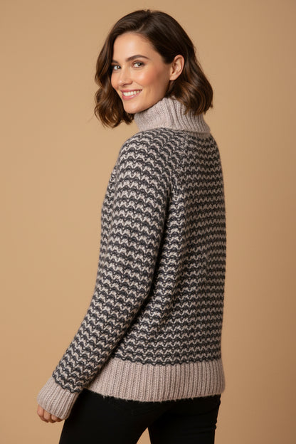 Drykorn for Beautiful People Wool Sweater – Gray & Black – Size S