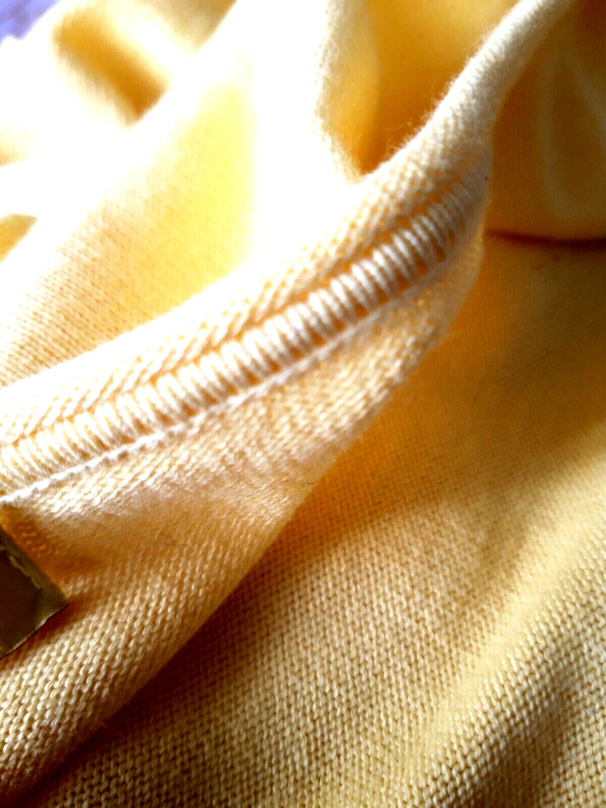 Witty Knitters Cardigan  Color: Yellow Size M 38 100% cotton