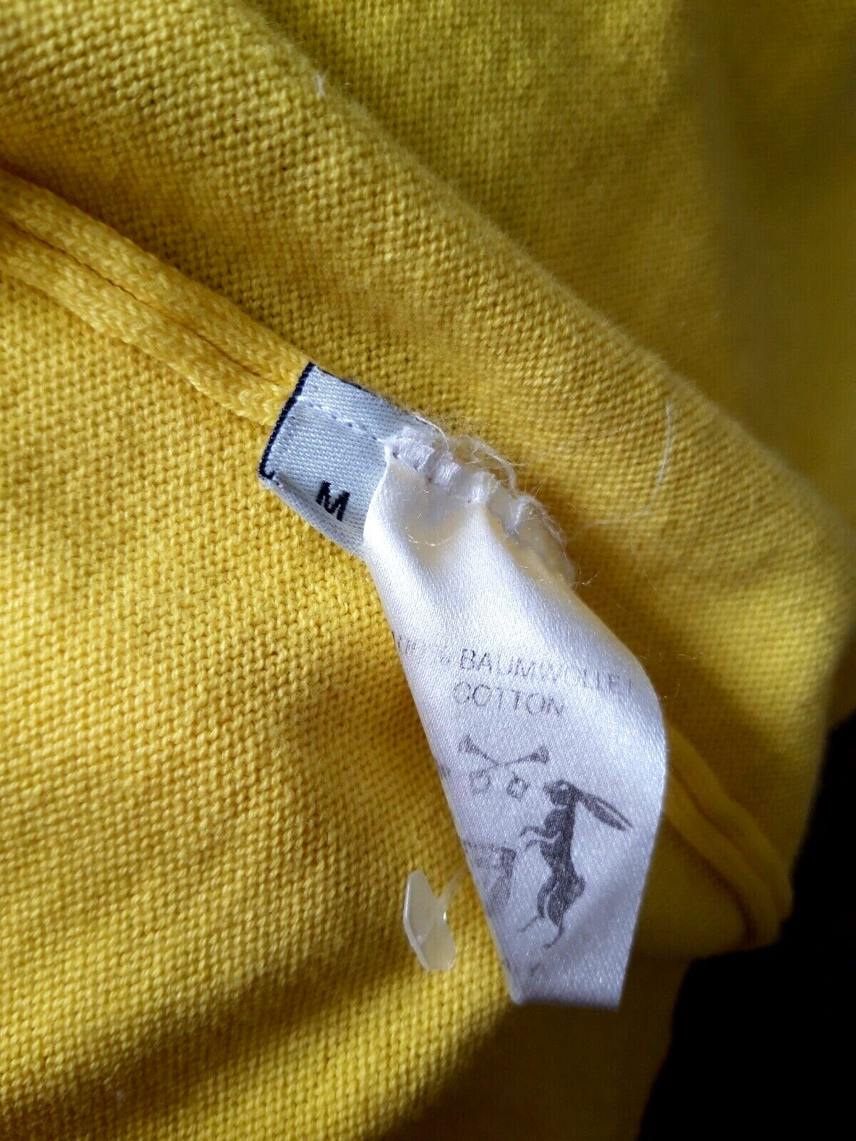Witty Knitters Cardigan  Color: Yellow Size M 38 100% cotton