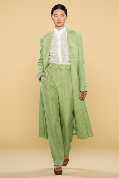 Danny Reinke Silk Trousers – Apple Green Unikat – Size 38 / M