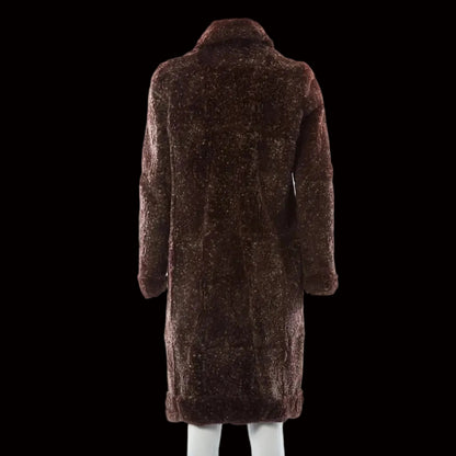 Chanel shearling coat — texture and collar detail