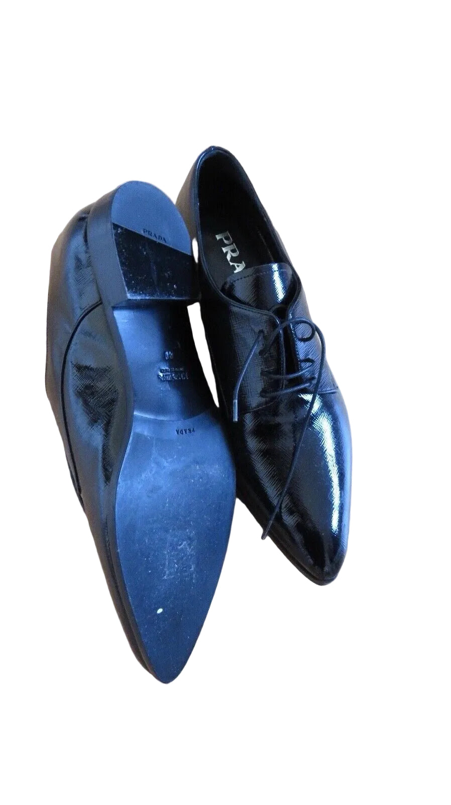 PRADA Dandy Size 40 Black Leather Prada
