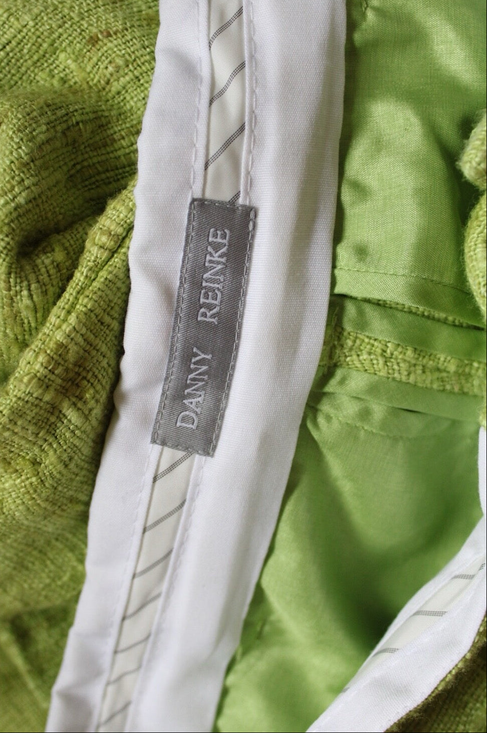 Danny Reinke Silk Trousers – Apple Green Unikat – Size 38 / M