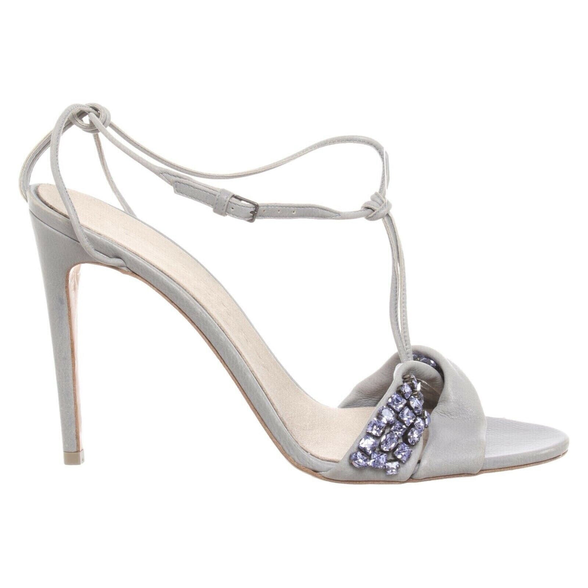 Burberry Grey Leather Sandals – EU 40