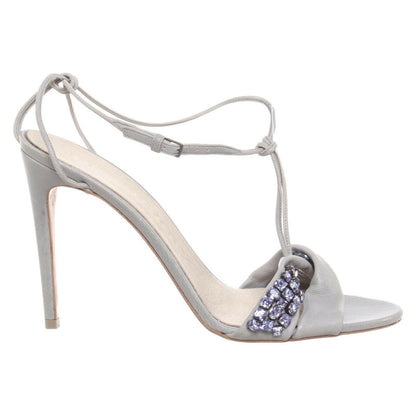 Burberry Grey Leather Sandals – EU 40
