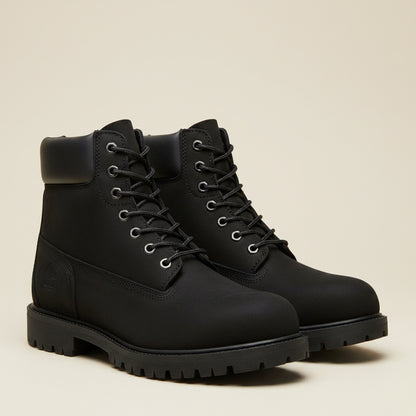 Timberland Black Leather Biker Boots – Size 40