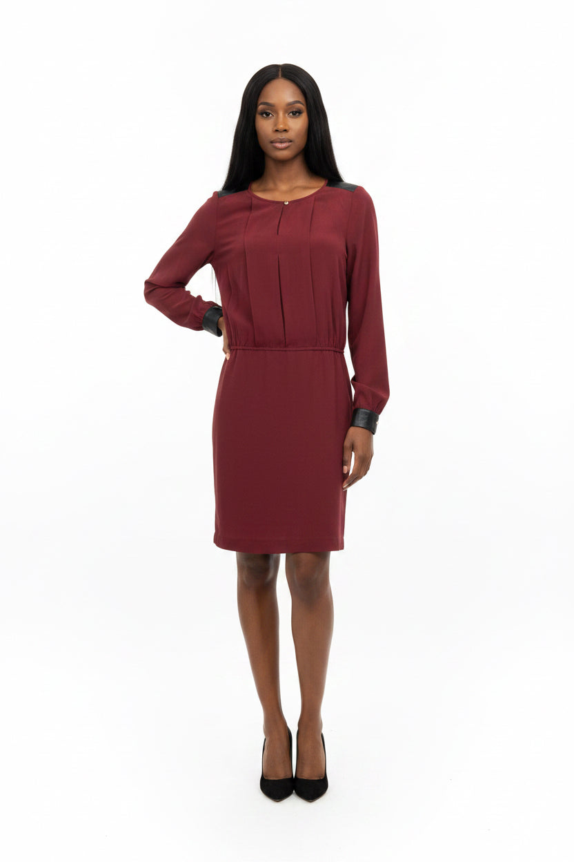 Tommy Hilfiger Item: Dress Size: 34/XS Color: red Material: pure silk