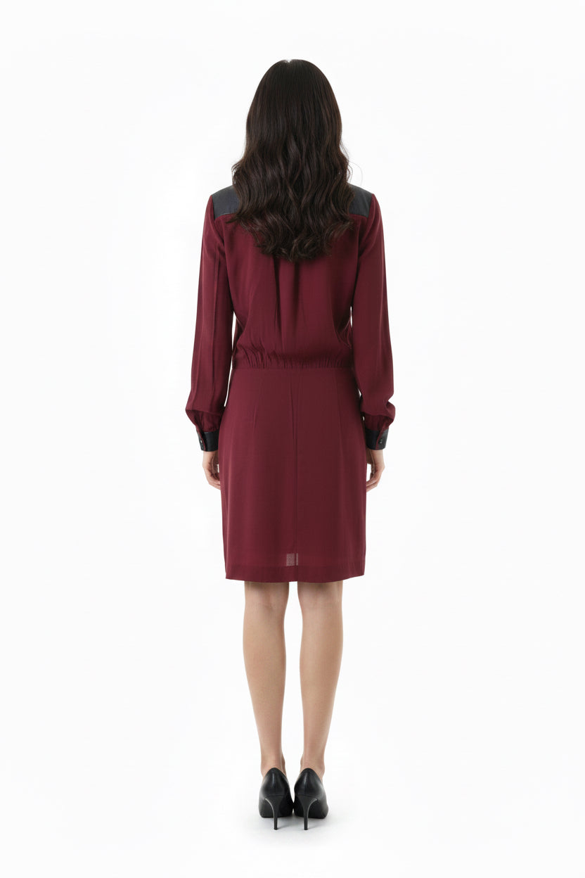 Tommy Hilfiger Item: Dress Size: 34/XS Color: red Material: pure silk