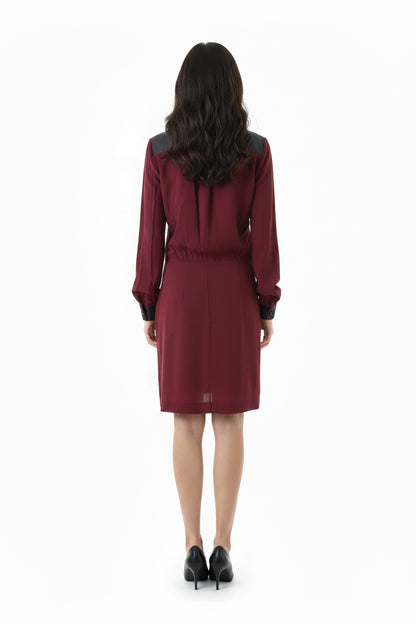 Tommy Hilfiger Item: Dress Size: 34/XS Color: red Material: pure silk
