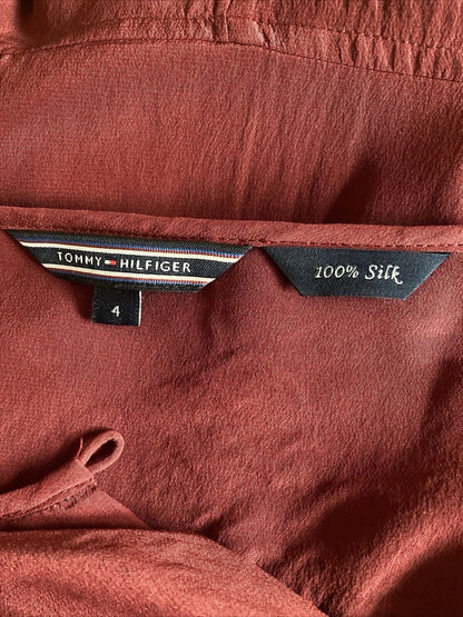 Tommy Hilfiger Item: Dress Size: 34/XS Color: red Material: pure silk