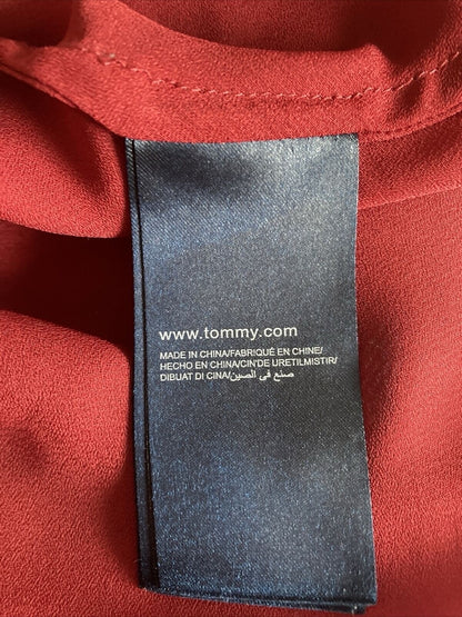 Tommy Hilfiger Item: Dress Size: 34/XS Color: red Material: pure silk