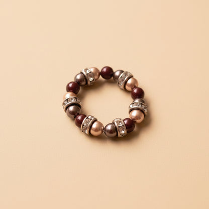 Stretch Pearl Ring – Genuine Round Pearls – Elegant & Timeless