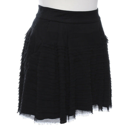 Diane Von Furstenberg Silk Skirt, Size 34, Black, Pure Silk