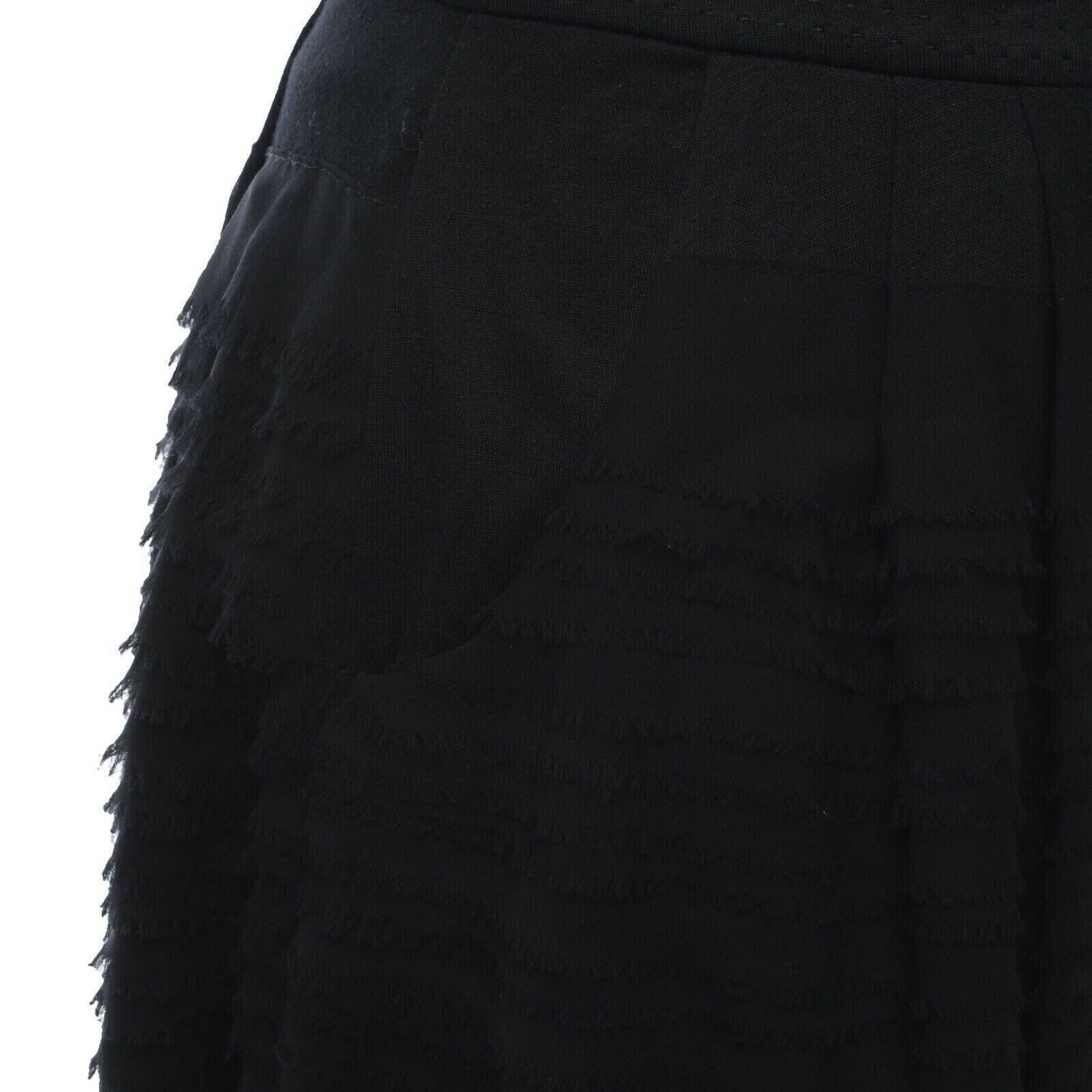 Diane Von Furstenberg Silk Skirt, Size 34, Black, Pure Silk