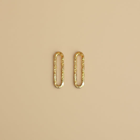 Handcrafted Spark Stud Earrings – 925 Sterling Silver & Gold-Plated – Made in Germany