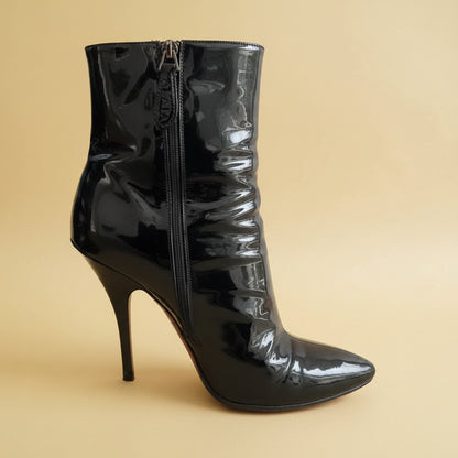 Alaïa Paris Ankle Boots – Size EU 40 – Black Patent Leather