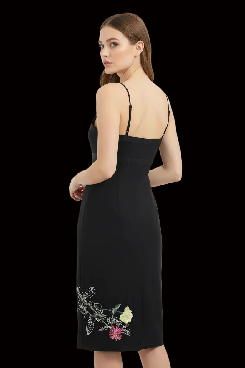 Karen Millen silk dress — back view