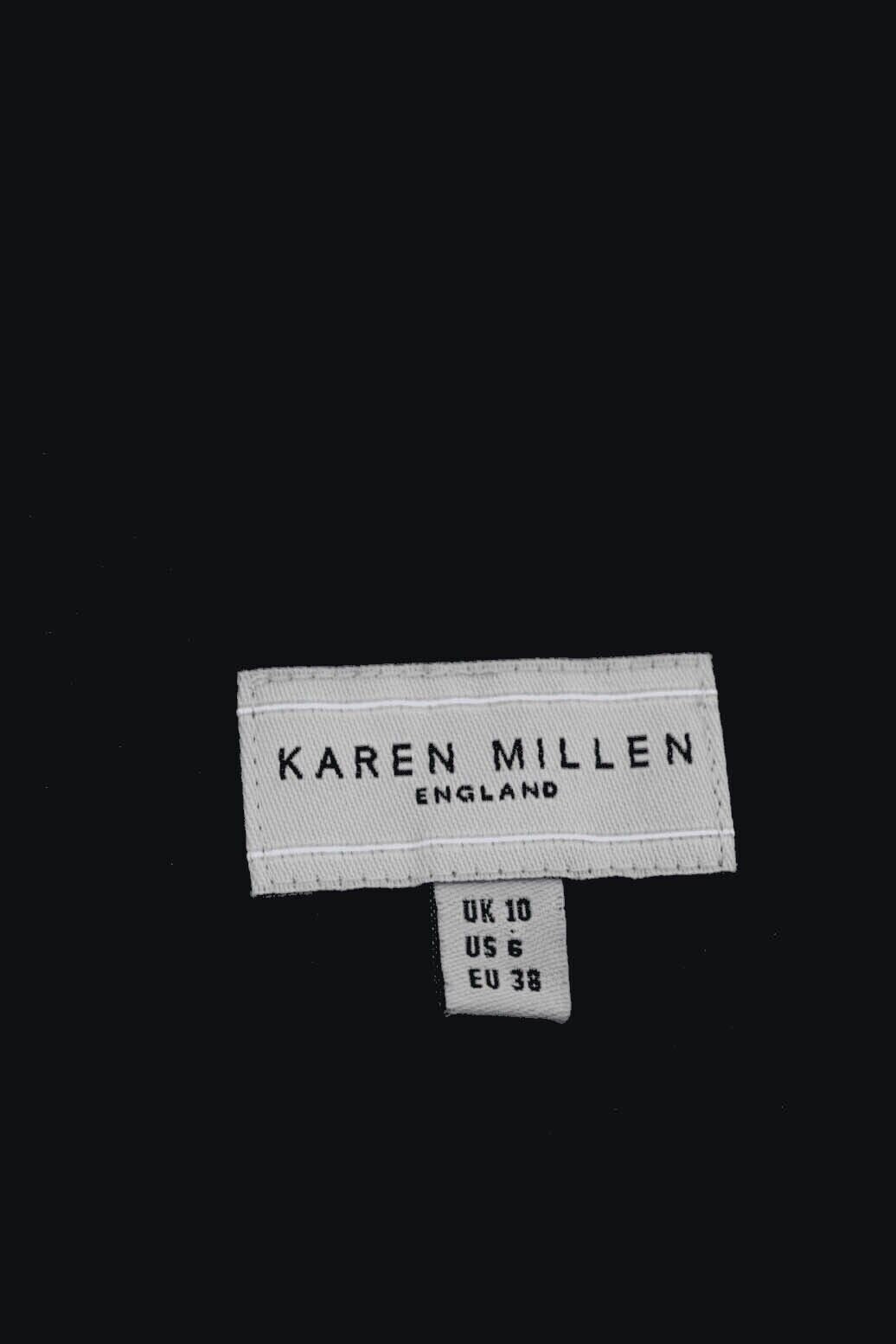Karen Millen silk dress — bow waist detail