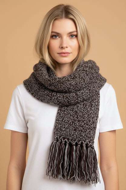 Hermès Multicolor Scarf – Cashmere, Yak & Wool Blend