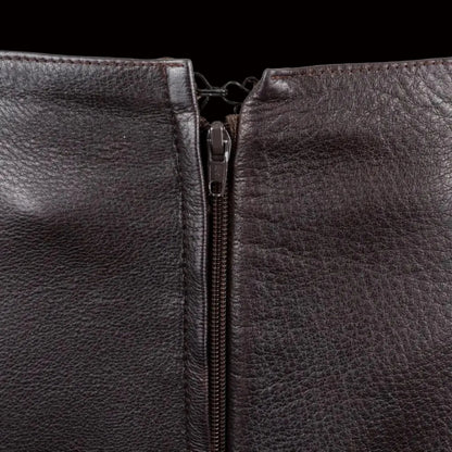 Chanel leather skirt — back view