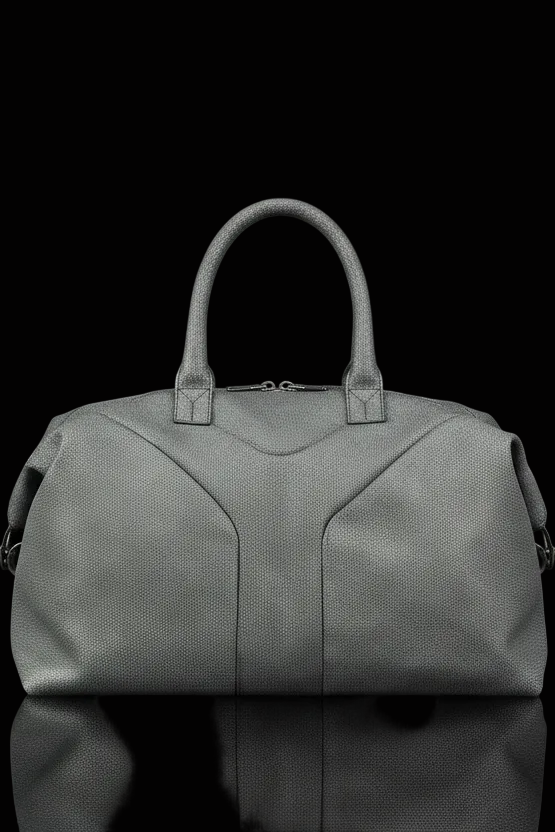 Yves Saint Laurent easy y boston bag in gray — rent from Laura Messerschmitt, Berlin stylist