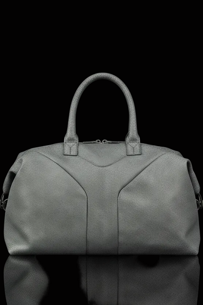 Yves Saint Laurent easy y boston bag in gray — rent from Laura Messerschmitt, Berlin stylist