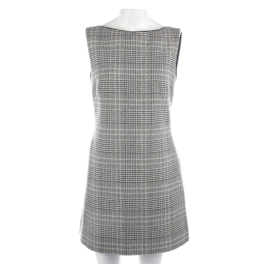 Prada Prince of Wales Check Shift Dress – Black & White Wool-Cashmere Size: EU S