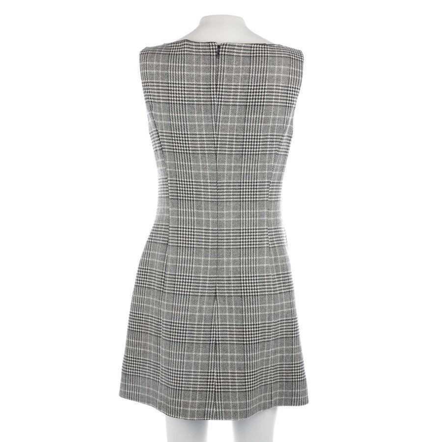 Prada Prince of Wales Check Shift Dress – Black & White Wool-Cashmere Size: EU S