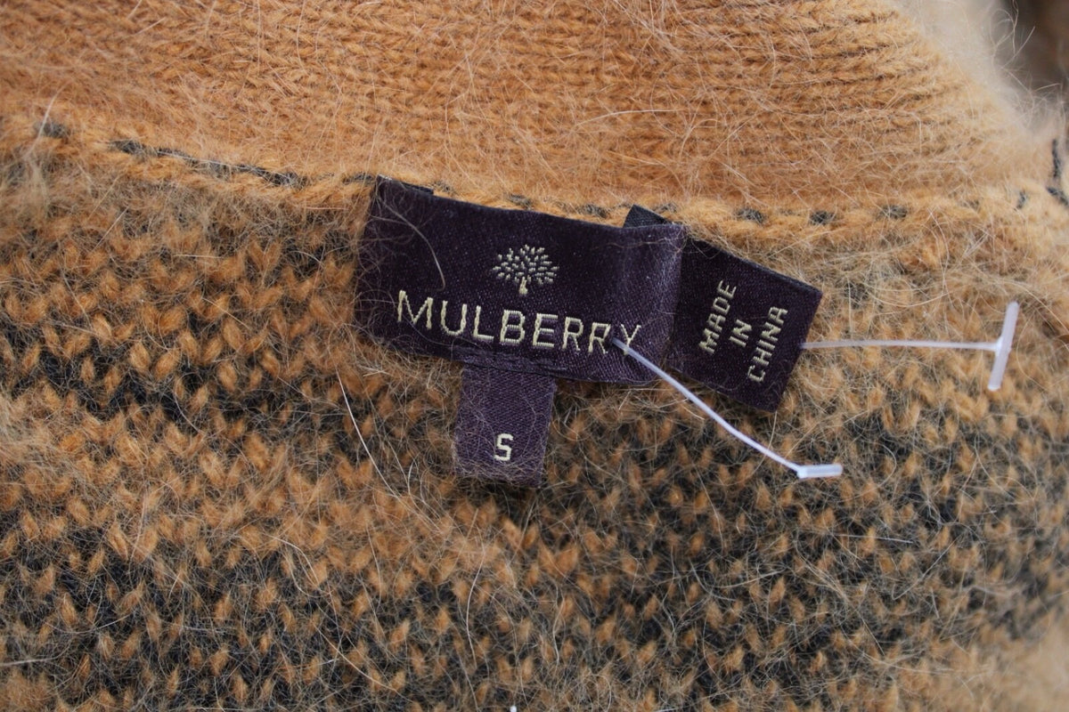 Mulberry – Pullover aus Wolle und Kaschmir, braun-schwarz