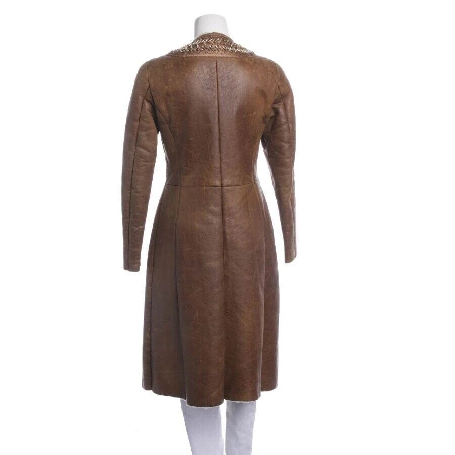 Prada Herbst 2004 Laufsteg-Shearling-Mantel mit Nerz- & Kristalldetails