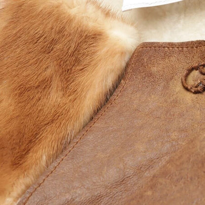 Prada Fall 2004 Runway Shearling Coat with Mink & Crystal Detail — front view | Rent designer fashion at Laura Messerschmitt Berlin