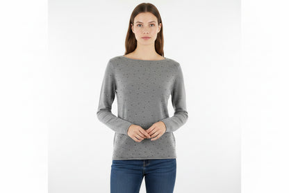 Brand: DKNY, jumper, size S, flannel grey, NP-399, material: pure lambswool