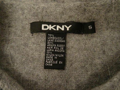 Brand: DKNY, jumper, size S, flannel grey, NP-399, material: pure lambswool
