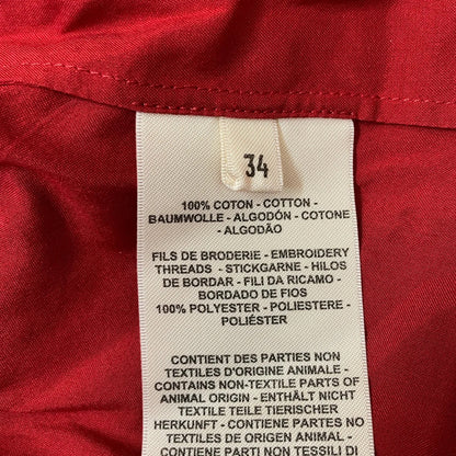 Hermès – Hemdblusenkleid aus Baumwolle mit englischer Stickerei
