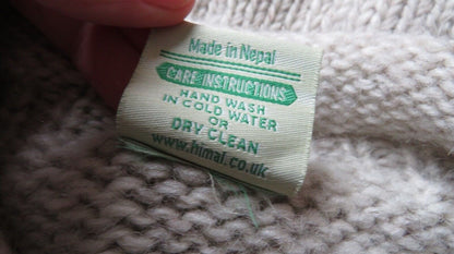 100% Himalayan Yak Wool Roll-Neck Sweater, Size M
